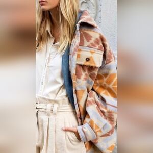 Free People Jacquard Ruby Jacket in Sedona